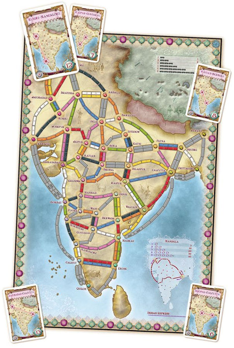 Ticket to Ride Map Collection Volume 2 India & Switzerland