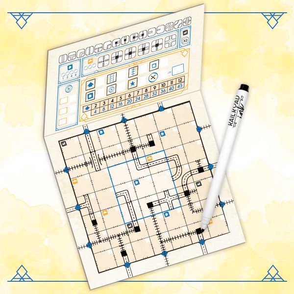 Railroad Ink Challenge - Shining Yellow Edition