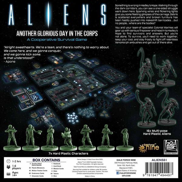 Aliens: Another Glorious Day in the Corps Survival Game