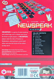 Newspeak kernespil: deluxe kickstarter-udgave
