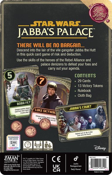 Star Wars Jabba's Palace - A Love Letter Game