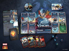 Load image into Gallery viewer, Marvel Dice Throne - 4 Hero Box (Scarlet Witch, Thor, Loki, Spider-Man)