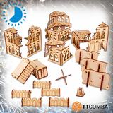 TTCombat Tabletop Scenics - Sci-fi Gothic Razed District