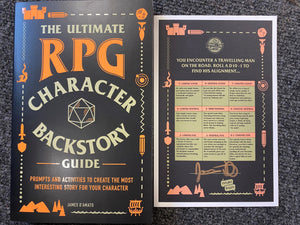The Ultimate RPG Character Backstory Guide *med Traveling Man eksklusiv SIGNET bogplade!!!*