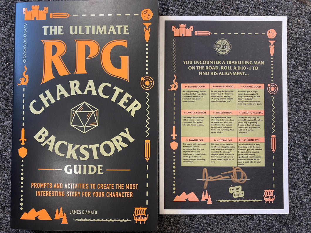 The Ultimate RPG Character Backstory Guide *with Travelling Man exclusive SIGNED bookplate!!!*
