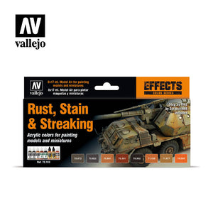 Vallejo Effects Model Color Rust, Stains and Streaking Set