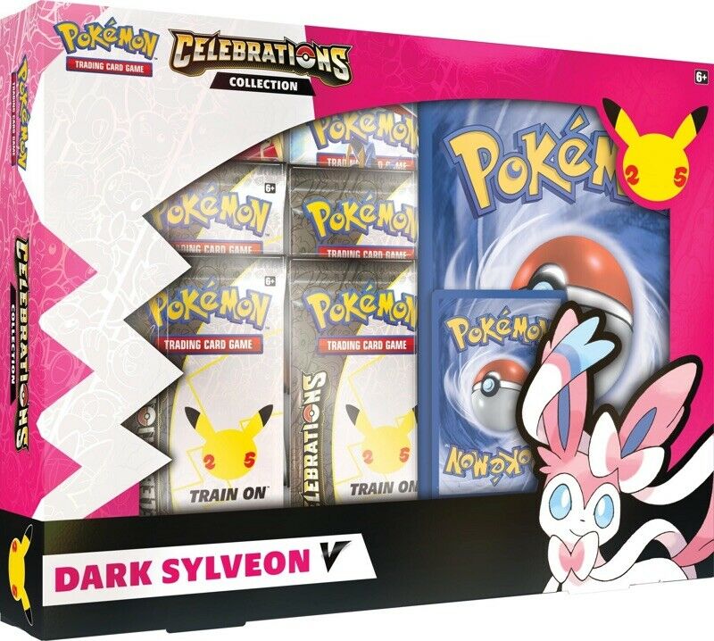 Pokemon TCG 25th Anniversary Celebrations Collection Lance's Charizard V / Dark Sylveon V