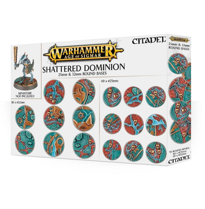 Warhammer Age of Sigmar Shattered Dominion Bases rondes de 25 mm et 32 ​​mm