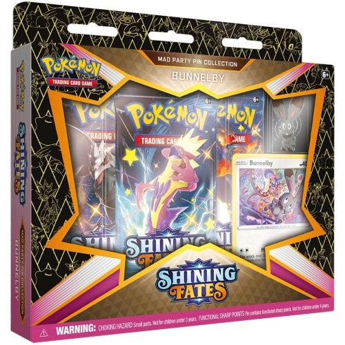 Pokemon TCG Shining Fates Mad Party Pin Collection