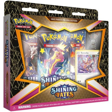 Pokemon TCG Shining Fates Mad Party Pin Collection
