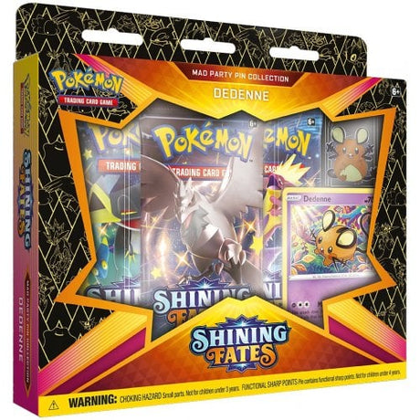 Pokemon TCG Shining Fates Mad Party Pin Collection