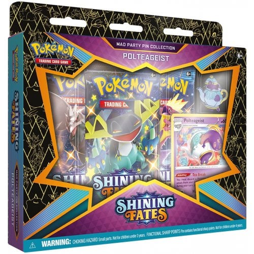 Pokemon TCG Shining Fates Mad Party Pin Collection