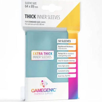 Gamegenic - Thick Inner Sleeves (50 Sleeves)