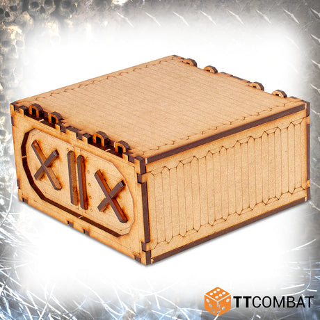 TTCombat Tabletop Scenics - Sci-fi Gothic Freighter Graveyard Large Containers