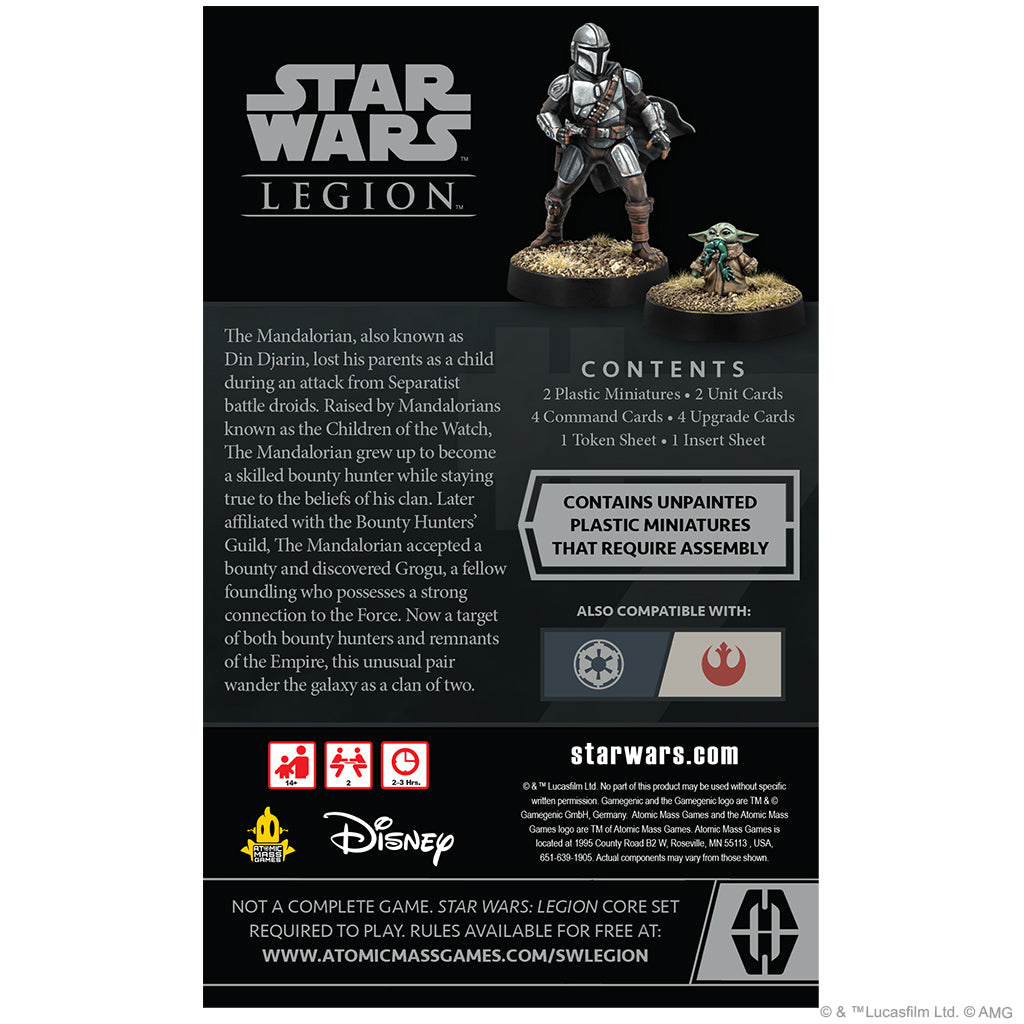 Star Wars Legion Din Djarin & Grogu Operative Expansion