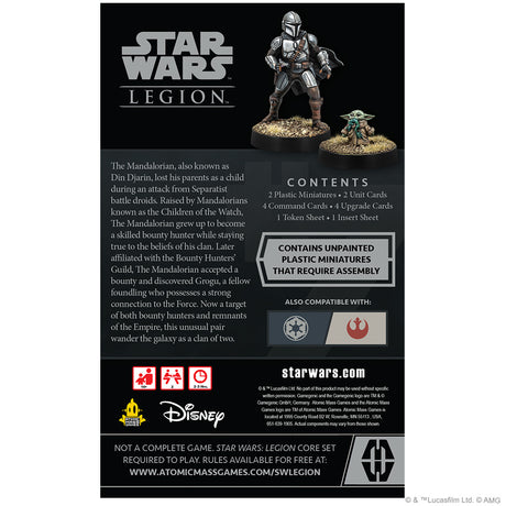 Star Wars Legion Din Djarin & Grogu Operative Expansion