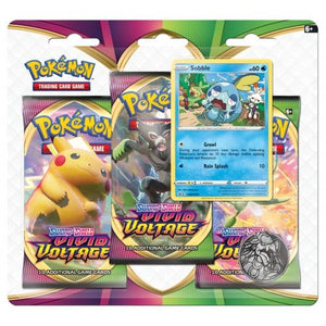 Pokemon TCG Sword & Shield Vivid Voltage 3-Pack Booster Blister – Travelling Man UK
