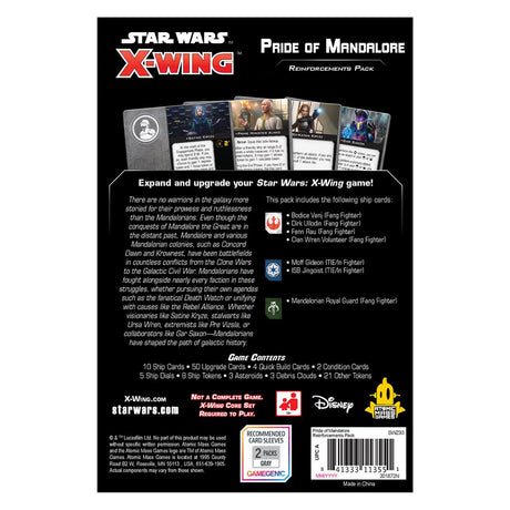 Star Wars X-Wing - Pride of Mandalore Card Pack