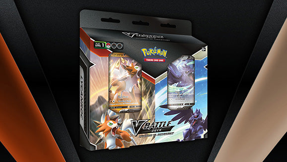Pokemon TCG Lycanroc V vs Corviknight V Battle Deck Bundle