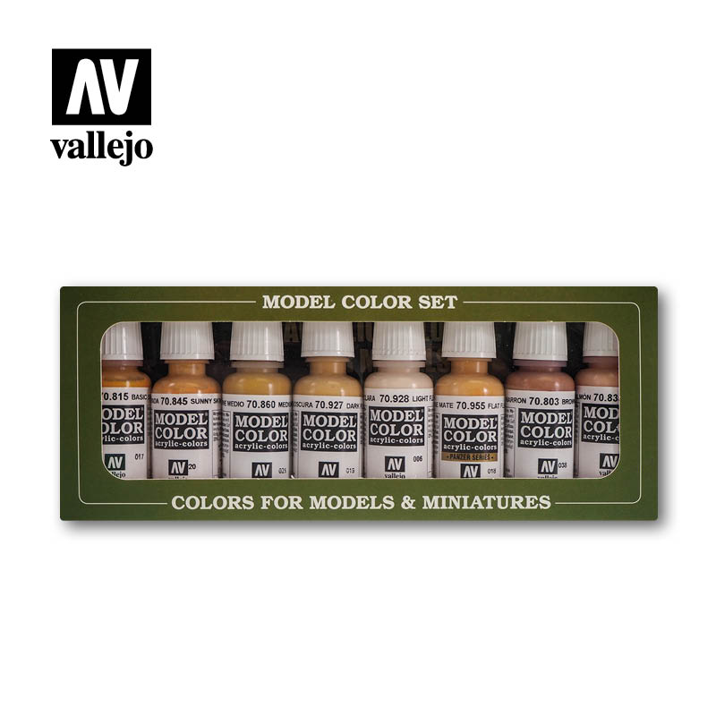 Vallejo Model Color Set - Face & Skin Tones