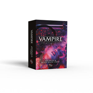 Vampire the Masquerade Discipline and Blood Magic Card Deck