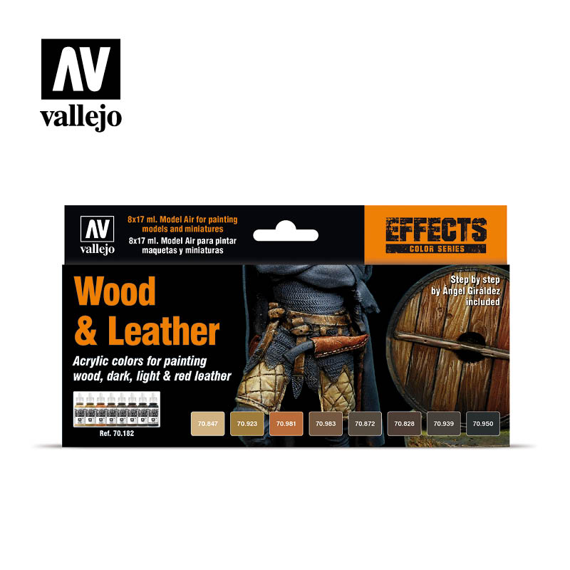 Vallejo Model Color Set - Wood & Leather