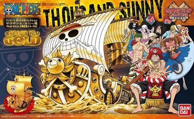 One Piece Grand Ship Collection Thousand Sunny Gold Colour Ver Model Kit