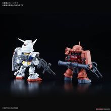 Load image into Gallery viewer, SD Cross Silhouette RX-78-2 &amp; Zaku II Gundam Model Kit