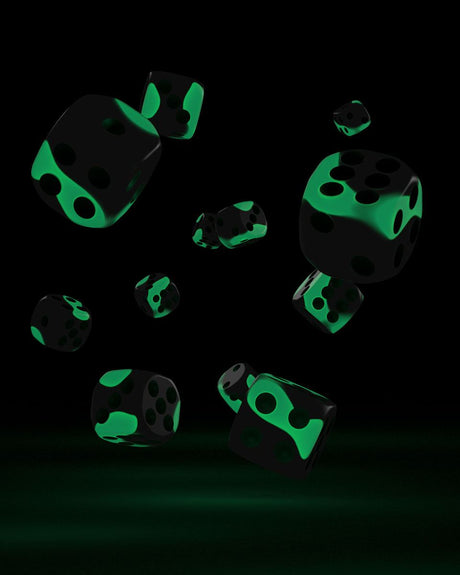 Oakie Doakie Dice 12mm Glow in the Dark D6 Dice Set