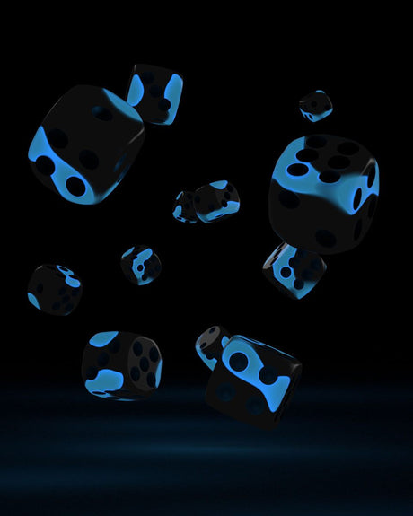 Oakie Doakie Dice 12mm Glow in the Dark D6 Dice Set