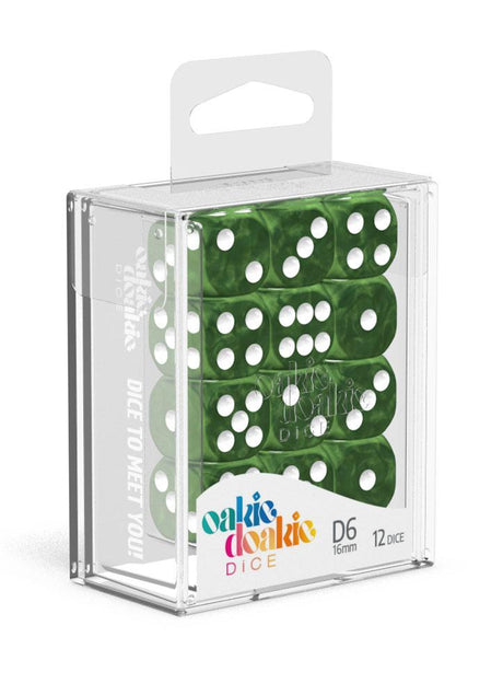 Oakie Doakie Dice 16mm Marble D6 Dice Set