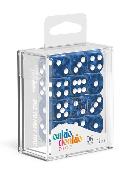 Oakie Doakie Dice 16mm Marble D6 Dice Set