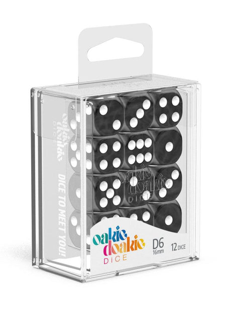 Oakie Doakie Dice 16mm Marble D6 Dice Set