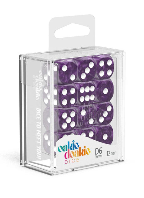 Oakie Doakie Dice 16mm Marble D6 Dice Set