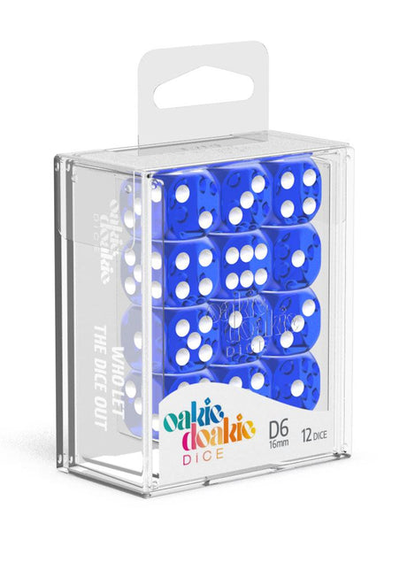 Oakie Doakie Dice 16mm Translucent D6 Dice Set