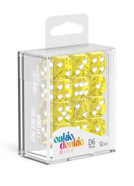 Oakie Doakie Dice 16mm Translucent D6 Dice Set