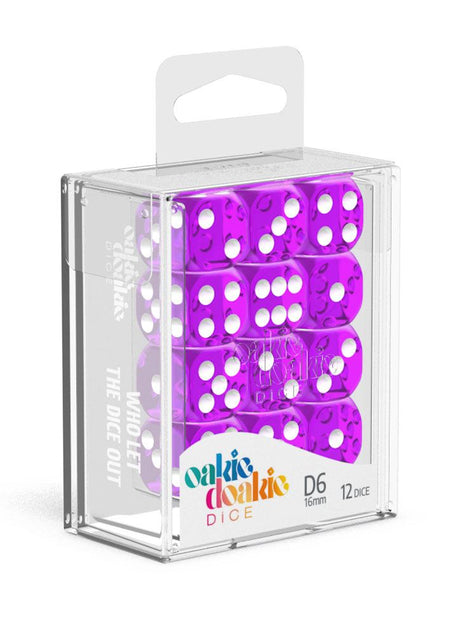 Oakie Doakie Dice 16mm Translucent D6 Dice Set