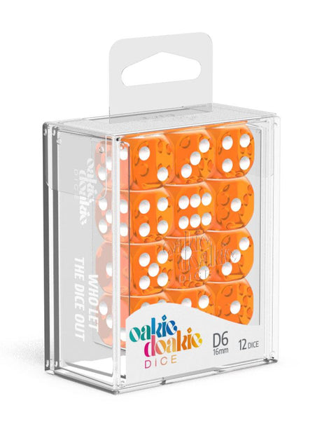 Oakie Doakie Dice 16mm Translucent D6 Dice Set
